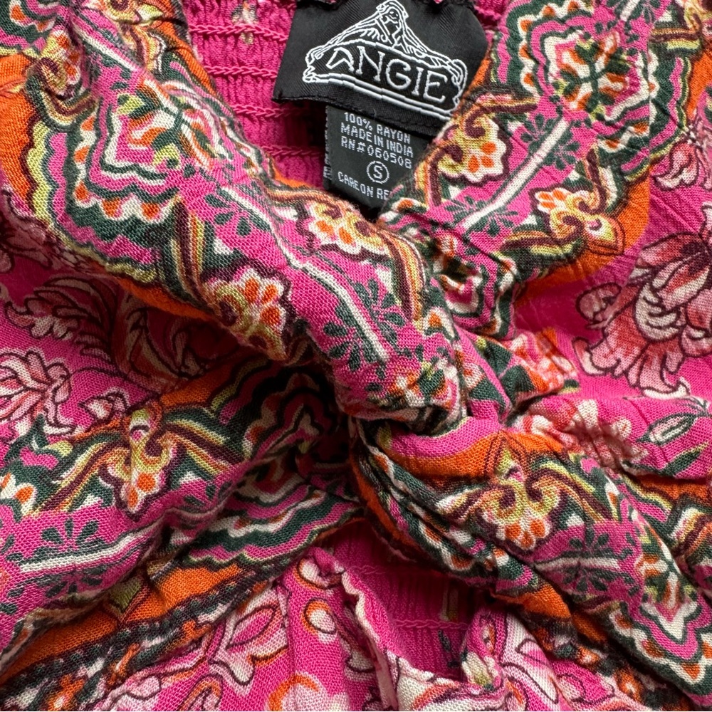 Angie Twist Front Maxi Dress - Fuchsia - Picture 16 of 16